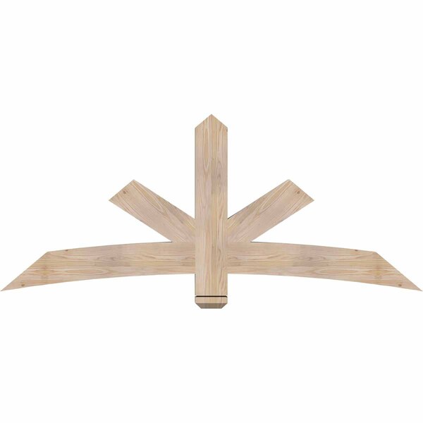 Ekena Millwork Alberta Smooth Timber Gable Bracket, Douglas Fir, 72"W x 30"H x 3 1/2"D x 5 1/2"F, 10/12 Pitch GBW072X30X0406ALB00SDF - main
